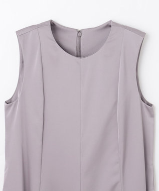 GRACE CONTINENTAL サテンフレアドレスパンツ グレー