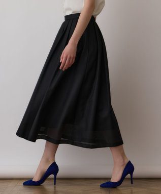 GRACE CONTINENTAL シアーメッシュスカート ブラック