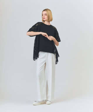 GRACE CONTINENTAL マリンワイドパンツ ホワイト