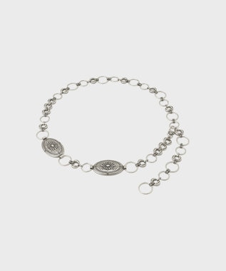 GRACE CONTINENTAL コンチョチェーンベルト シルバー