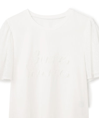 GRACE CONTINENTAL レースロゴTシャツ ホワイト