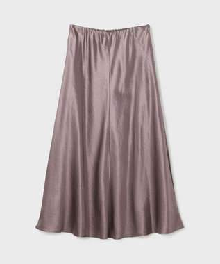 GRACE CONTINENTAL サテンバイアススカート ブラウン