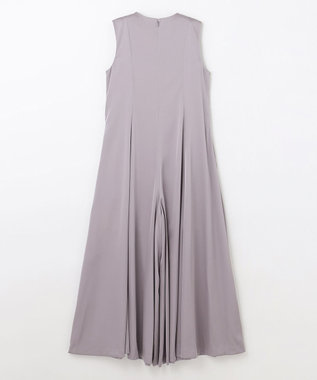 GRACE CONTINENTAL サテンフレアドレスパンツ グレー