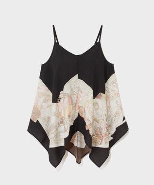 GRACE CONTINENTAL ジュエリースカーフキャミ ブラック