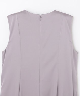 GRACE CONTINENTAL サテンフレアドレスパンツ グレー