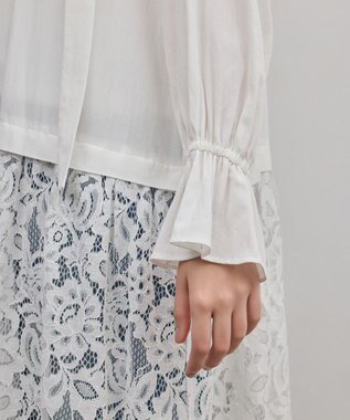 GRACE CONTINENTAL レースコンビフリルカフタンワンピース キナリ