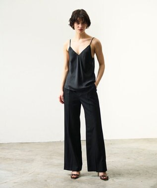 GRACE CONTINENTAL タキシードワイドパンツ ブラック