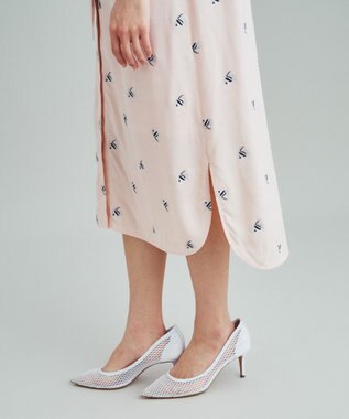 GRACE CONTINENTAL エンゼルフィッシュジャガードワンピース ピンク