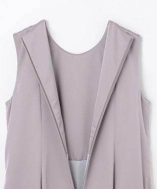 GRACE CONTINENTAL サテンフレアドレスパンツ グレー