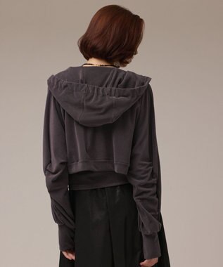 GRACE CONTINENTAL ルーズパーカーsetトップ チャコール