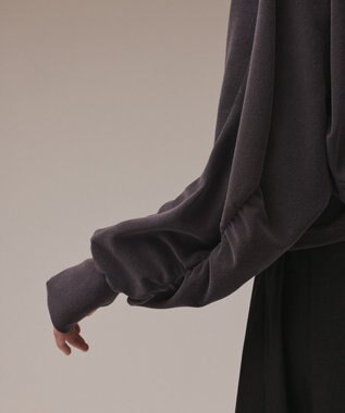 GRACE CONTINENTAL ルーズパーカーsetトップ チャコール