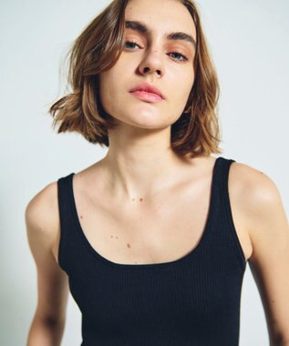 GRACE CONTINENTAL デコルテニットタンク ブラック