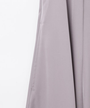 GRACE CONTINENTAL サテンフレアドレスパンツ グレー
