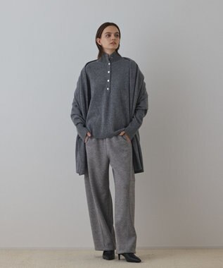 GRACE CONTINENTAL ウールストール グレー