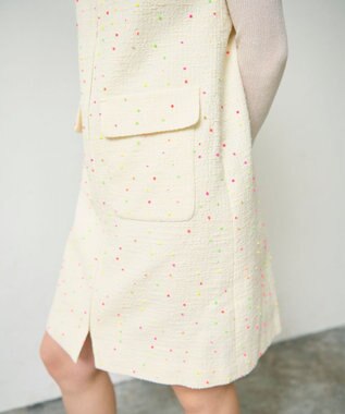 GRACE CONTINENTAL ネオンドットジャガードワンピース キナリ