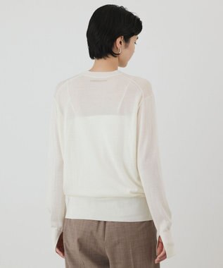 GRACE CONTINENTAL ウールシルククルーニットトップス キナリ