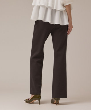 GRACE CONTINENTAL フレアカットパンツ チャコール