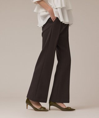 GRACE CONTINENTAL フレアカットパンツ チャコール