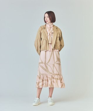 GRACE CONTINENTAL ミリタリー3WAYコート ベージュ