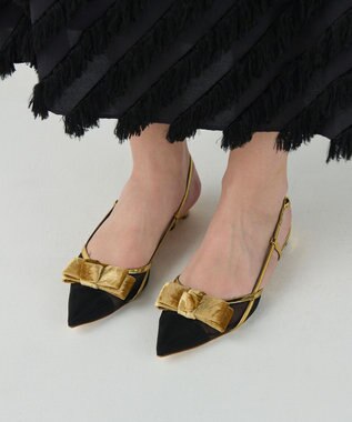 GRACE CONTINENTAL Rupert Sanderson メッシュサンダル ゴールド