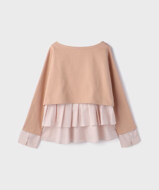 GRACE CONTINENTAL タックフリルヘムカットトップ ピンク