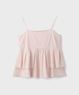 GRACE CONTINENTAL タックフリルヘムカットトップ ピンク