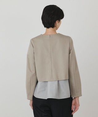 GRACE CONTINENTAL シアーフレアカットトップ ベージュ