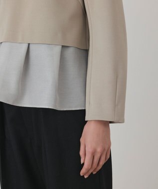 GRACE CONTINENTAL シアーフレアカットトップ ベージュ