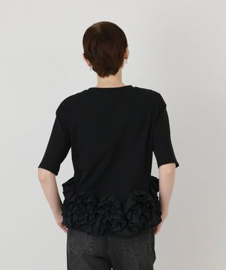 GRACE CONTINENTAL フリルヘムカットトップ ブラック