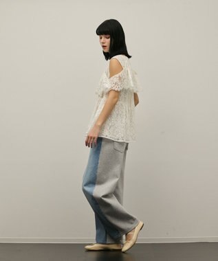 GRACE CONTINENTAL レイヤードレーストップ キナリ