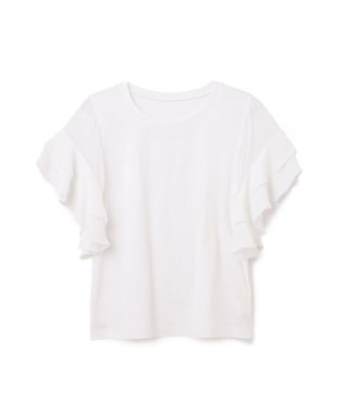 GRACE CONTINENTAL シアーフレアスリーブトップ ブラック