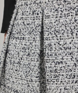 GRACE CONTINENTAL ミックスツイードスカート ブラック