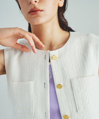 GRACE CONTINENTAL ツイードミニワンピース キナリ