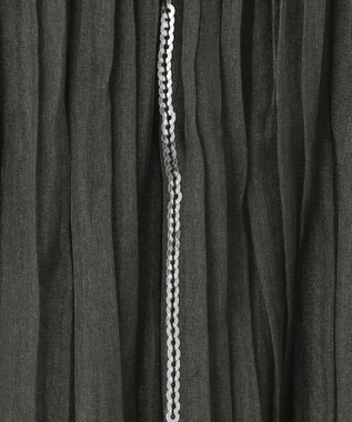 GRACE CONTINENTAL オーガンスパンコールスカート グレー