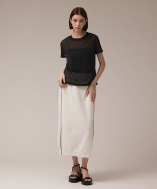 GRACE CONTINENTAL シアーカットトップ ブラック