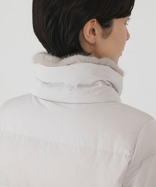 GRACE CONTINENTAL ファー衿ダウンコート キナリ