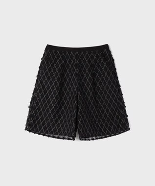 GRACE CONTINENTAL モチーフチュールパンツ ブラック