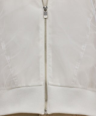 GRACE CONTINENTAL チュールパーカー ホワイト