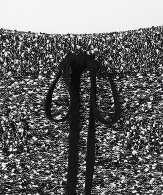 GRACE CONTINENTAL ネップツイードニットスカート ブラック