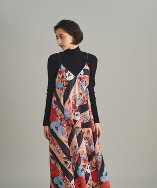 グレースコンチネンタル　レイヤードプリントワンピース レイヤードプリントキャミワンピース / GRACE CONTINENTAL