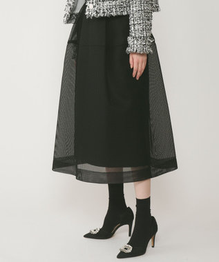 GRACE CONTINENTAL ダンボールメッシュスカート ブラック