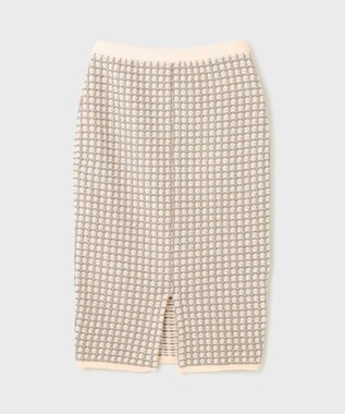 GRACE CONTINENTAL ツイードニットスカート キナリ