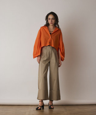 GRACE CONTINENTAL ビッグスリーブシャツ オレンジ