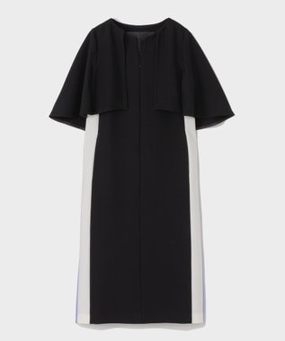 GRACE CONTINENTAL ケープレイヤードドレス ブラック