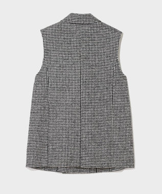GRACE CONTINENTAL 千鳥ライトウールジレ ブラック