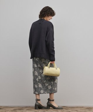 GRACE CONTINENTAL リリヤーンニットカーディガン チャコール