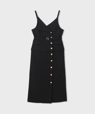 GRACE CONTINENTAL タイトテーラージャンパースカート ブラック