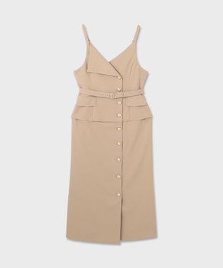 GRACE CONTINENTAL タイトテーラージャンパースカート ベージュ