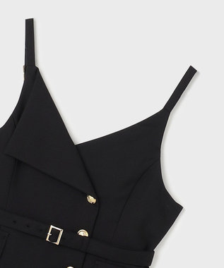 GRACE CONTINENTAL タイトテーラージャンパースカート ブラック