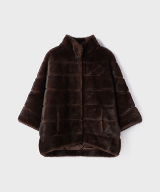 GRACE CONTINENTAL 【LOU ANDREA】フェイクショートコート ブラウン